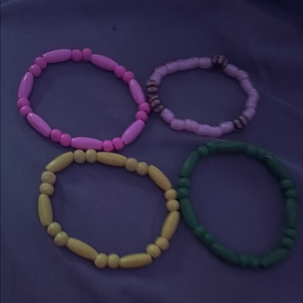 Colorful Beaded Bracelets Set